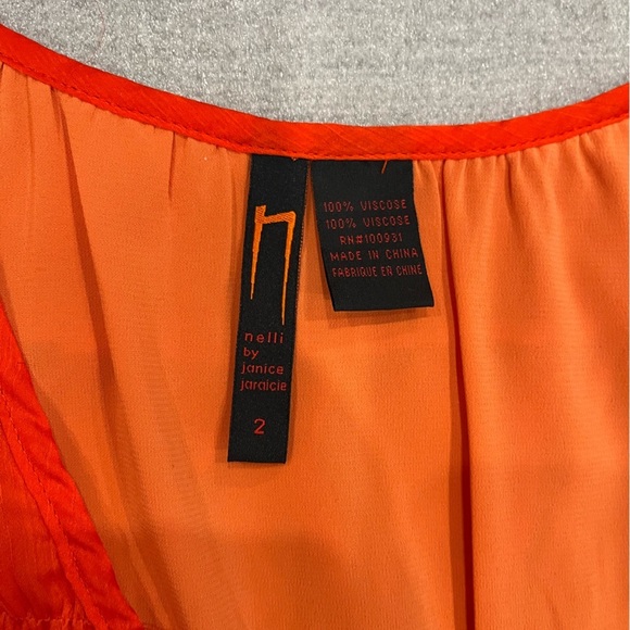 [2]Nelli By Janice Red Scoop Tunic Tank Dress NWOT - Picture 10 of 12